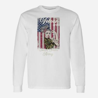 Womens Women Army Veteran, Veteran Of The United States Army Unisex Long Sleeve | Crazezy AU