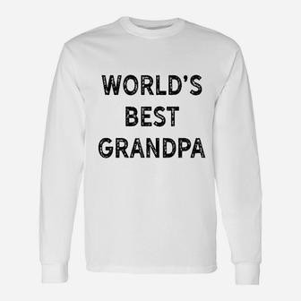 Worlds Best Grandpa Unisex Long Sleeve | Crazezy