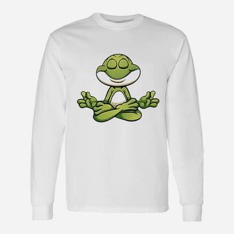 Yoga Frog Unisex Long Sleeve | Crazezy