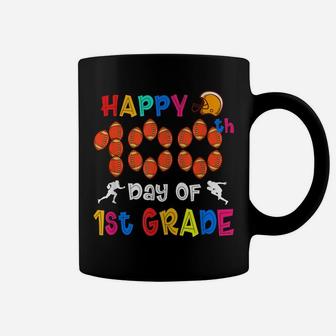100 Days Of 1St Grade Football Shirt Kids Students Teachers Coffee Mug | Crazezy
