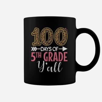 100 Days Of 5Th Grade Teacher Kids Girls Gift 100 Days Y'all Coffee Mug | Crazezy