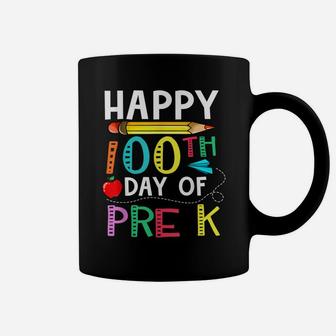 100 Days Of Pre K - Happy 100Th Day Of School Gift For Kids Coffee Mug | Crazezy DE