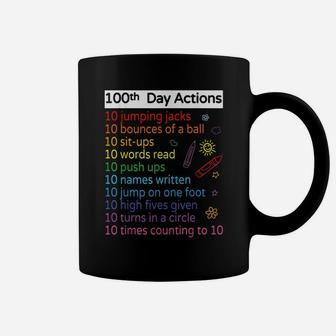 100 Days Of School 100Th Activities Teacher Kids Boys Girls Coffee Mug | Crazezy AU