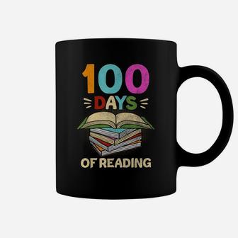 100 Days Of School Reading English Teacher Books Stack Coffee Mug | Crazezy
