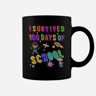 100 Days Of School Superhero Outfit Boy Kindergarten Gift Coffee Mug | Crazezy AU