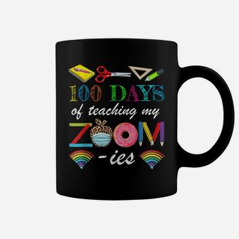 100 Days Of School Teaching My Zoom-Ies Virtual Teacher Coffee Mug | Crazezy CA