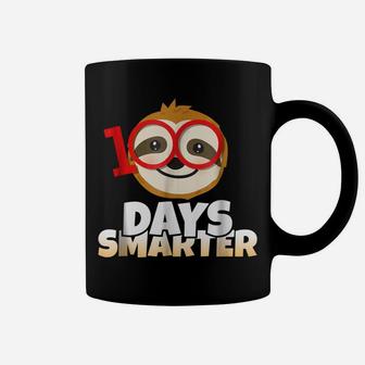 100 Days Smarter Happy 100Th Day Of School Sloth Coffee Mug | Crazezy CA