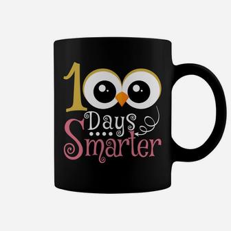 100 Days Smarter Owl Kids Girls Teachers 100Th Day Of School Sweatshirt Coffee Mug | Crazezy DE
