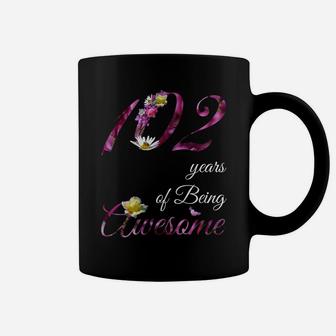 102 Year Old Shirt Awesome Floral 1918 102Nd Birthday Gift Sweatshirt Coffee Mug | Crazezy CA