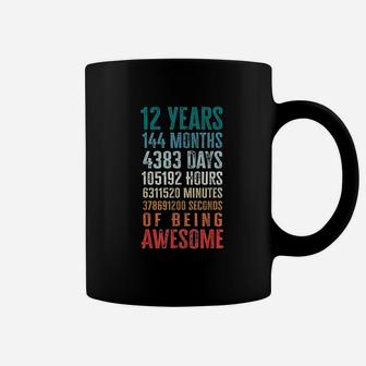 12 Years 144 Months Of Being Awesome 12Th Birthday Gifts Coffee Mug | Crazezy