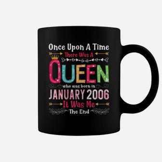 15 Years Birthday Girls 15Th Birthday Queen January 2006 Coffee Mug | Crazezy UK