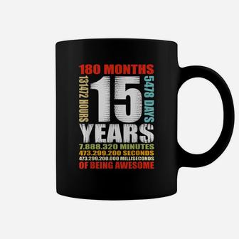 15Th Birthday 15 Years Old Boys Girls Kids Being Awesome Coffee Mug | Crazezy UK