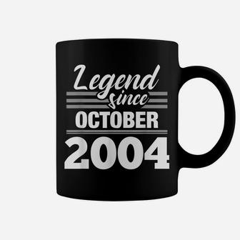 15Th Birthday Gift Legend Since October 2004 Coffee Mug | Crazezy