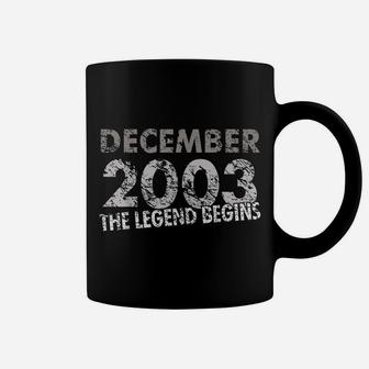 16Th Birthday Gift - Decmeber 2003 - The Legend Begins Coffee Mug | Crazezy
