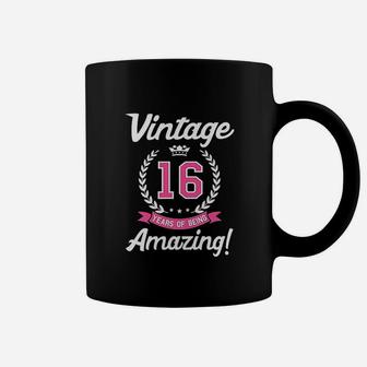 16Th Birthday Gift Vintage 16 Years Amazing Coffee Mug | Crazezy