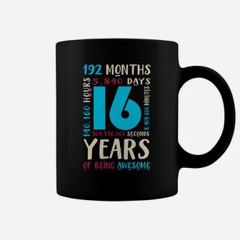 16Th Birthday Shirt Kids Gift 16 Year Old Boys Girls Sixteen Sweatshirt Coffee Mug | Crazezy CA