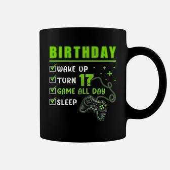17 Year Old Gamer Boys Kids 17Th Perfect Birthday Gaming Coffee Mug | Crazezy