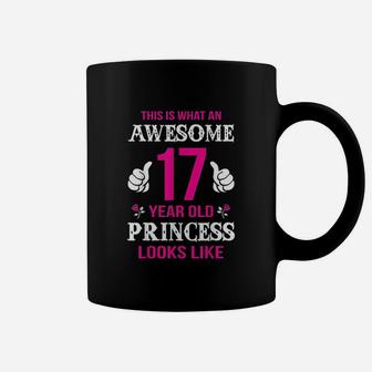 17Th Girl Birthday Gift 17 Year Old Girl Princess Coffee Mug | Crazezy CA