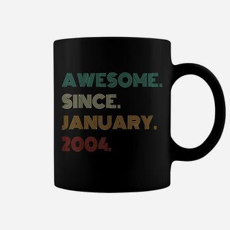 18 Years Old Awesome Since January 2004 18Th Birthday Coffee Mug | Crazezy DE