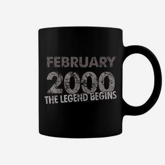 19Th Birthday Shirt - February 2000 - The Legend Begins Coffee Mug | Crazezy