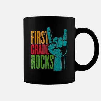 1St First Grade Rocks Back To School Gift For Teacher Pupil Coffee Mug | Crazezy DE