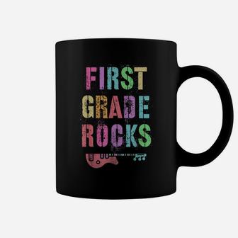 1St Grade Rocks Student Teacher Rockstar Team Rocking Is My Coffee Mug | Crazezy