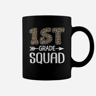 1St Grade Squad Leopard First Grade Teacher Student Coffee Mug | Crazezy DE