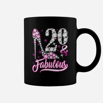 20 & Fabulous 20Th Birthday Gifts Funny Pink Diamond Shoes Coffee Mug | Crazezy AU