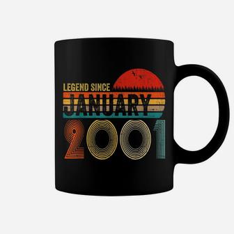 20 Years Old Retro Birthday Gift Legend Since January 2001 Coffee Mug | Crazezy CA