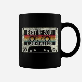 2001 19Th Birthday Gift Vintage Cassette Men Women Legend Coffee Mug | Crazezy UK