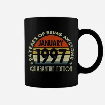 24Th Birthday Gift 24 Years Old Retro Vintage January 1997 Coffee Mug | Crazezy