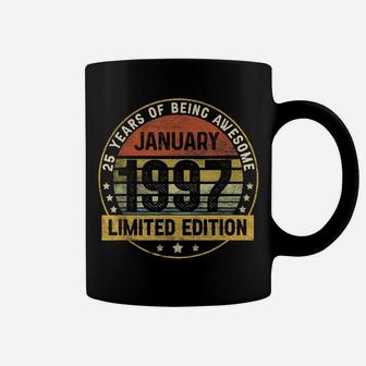 25Th Birthday Gift 25 Years Old Awesome Since January 1997 Coffee Mug | Crazezy