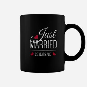 25Th Wedding Anniversary Just Married 25 Years Ago Coffee Mug | Crazezy AU