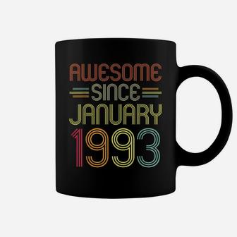 29Th Birthday Gift Awesome Since January 1993 29 Years Old Coffee Mug | Crazezy