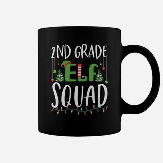 2Nd Grade Elf Squad Funny Teacher And Student Christmas Gift Coffee Mug | Crazezy