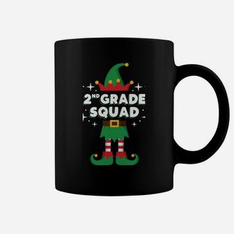 2Nd Grade Elf Squad Merry Xmas Teacher Student Gift Second Coffee Mug | Crazezy DE