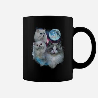 3 Moon Cat Feline Lovers Kitten Adorable Kitty Cat Novelty Coffee Mug | Crazezy