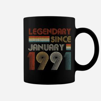 30Th Birthday Gift 30 Years Old Legendary Since January 1991 Coffee Mug | Crazezy