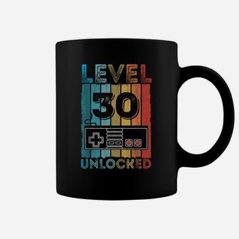 30Th Birthday Gift Boys Mens Level 30 Unlocked Video Game Coffee Mug | Crazezy