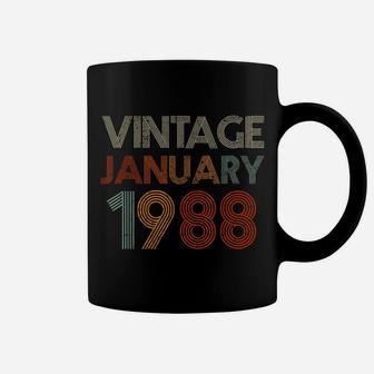 33 Years Old Retro Birthday Gift Vintage January 1988 Coffee Mug | Crazezy