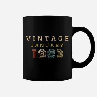 37 Year Old Birthday Gift Vintage 1983 January Coffee Mug | Crazezy