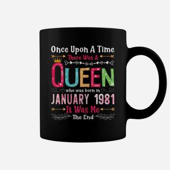 39 Year Old Birthday Girls 39Th Birthday Queen January 1981 Coffee Mug | Crazezy