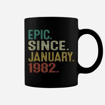 40 Years Old Vintage Epic Since January 1982 40Th Birthday Coffee Mug | Crazezy