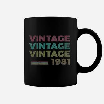 40Th Birthday Gift Retro Birthday Vintage 1981 Coffee Mug | Crazezy