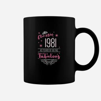 40Th Birthday Gifts Classic 1981 40 Years Fabulous Coffee Mug | Crazezy AU