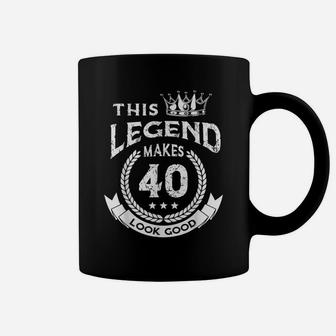 40Th Birthday This Legend Make 40 Years Old Looks Good Coffee Mug | Crazezy