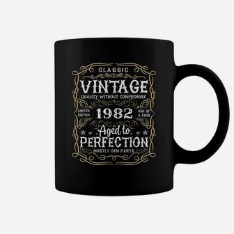 40Th Birthday Vintage Gift Perfection Aged 1982 40 Yrs Old Coffee Mug | Crazezy CA