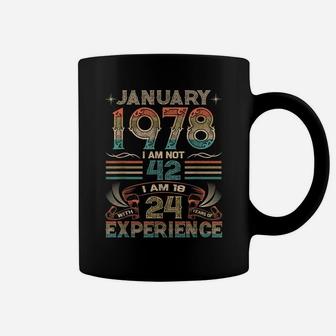42 Year Old Gift 42Nd Birthday Gift January 1978 Coffee Mug | Crazezy