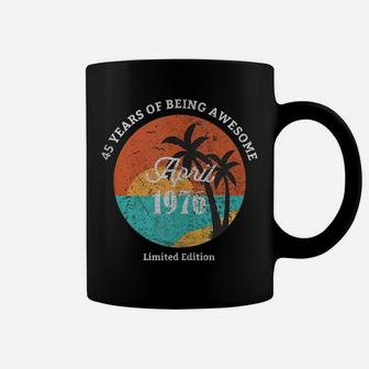 45Th Birthday Gifts Vintage April 1976 Men Women Retro Beach Coffee Mug | Crazezy AU