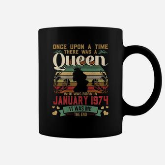 47 Years Birthday Girls 47Th Birthday Queen January 1974 Coffee Mug | Crazezy